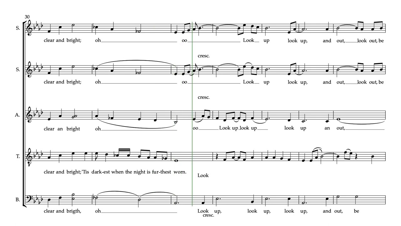 My Heart be Brave Alto Part Predominanto